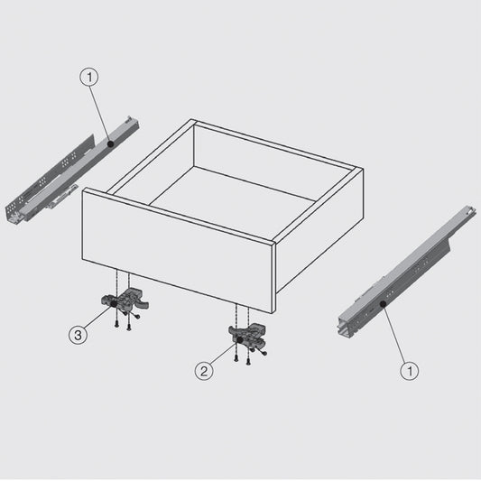 Smart Slide Push-Open Full Extension Soft Close Drawer Lock Fix