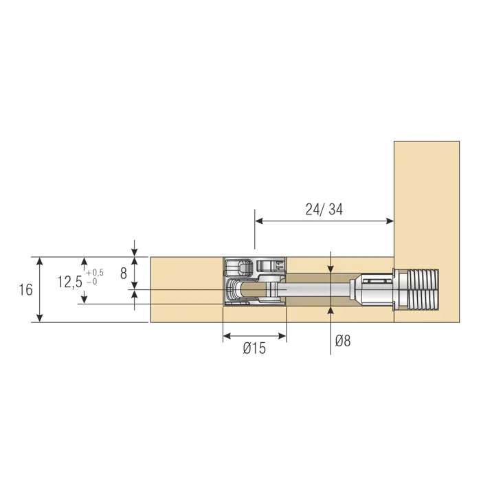 MSFIX Head for 16mm New Plus Drawing
