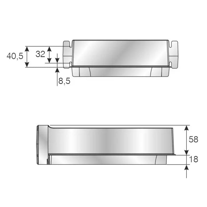 Rectangular Siphon Plastic Cover