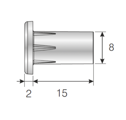 M6 Metal Dowel Zamac