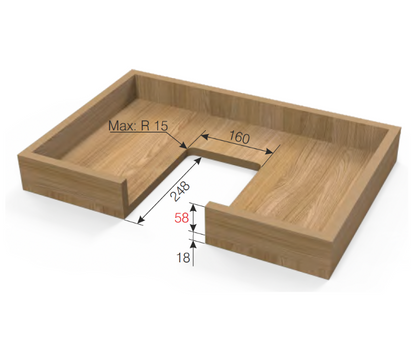 Siphon Cover with Dividers