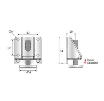Adjustable Cabinet Leg