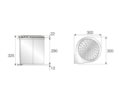 Mesbin Waste Bin 11 LT