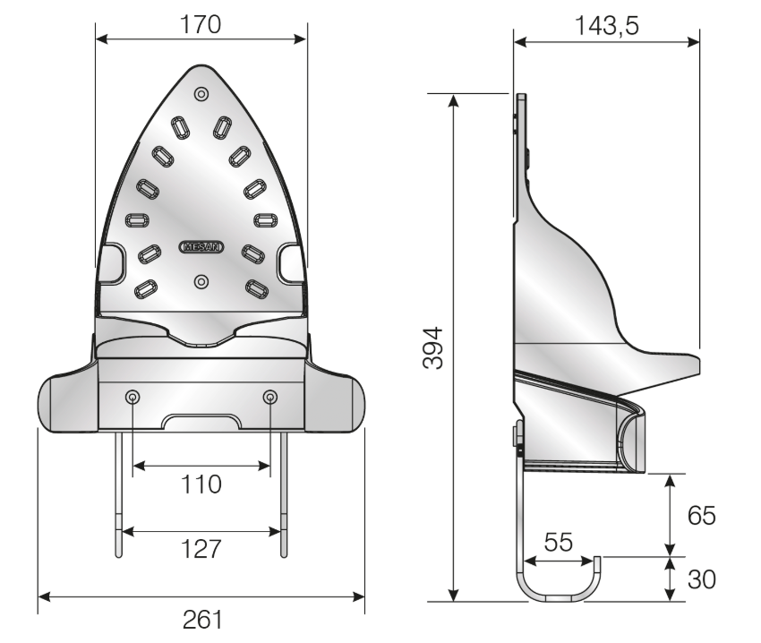 Iron and Ironing Board Holder