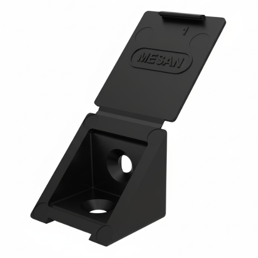 Plastic Mini Corner Connector Black