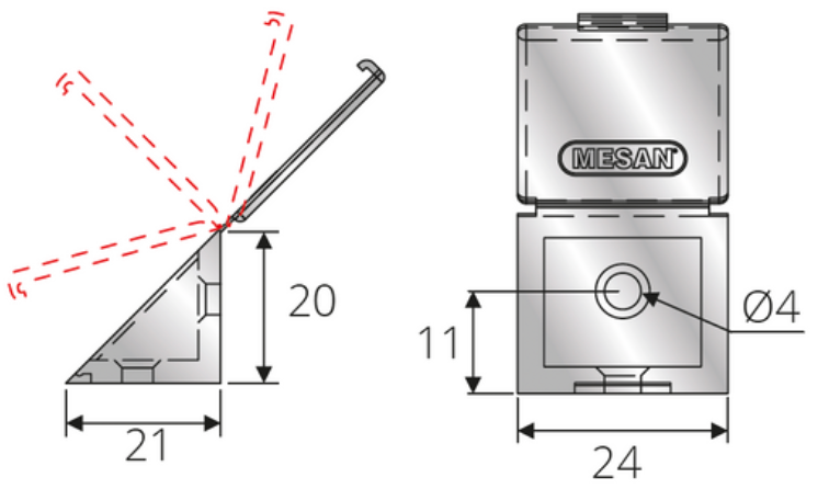 Plastic Mini Corner Connector
