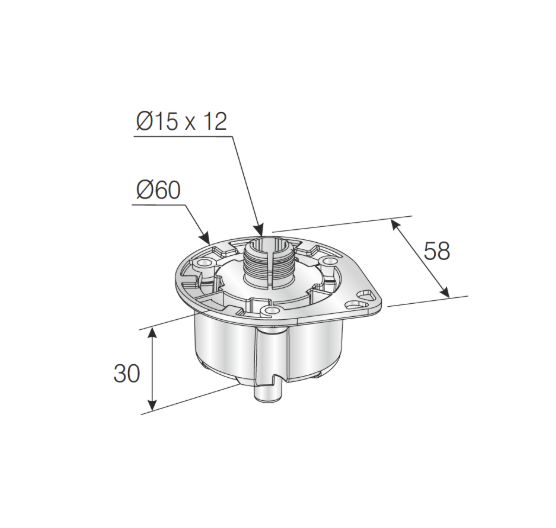 Hector Plinth Top Section with Spreading Dowels