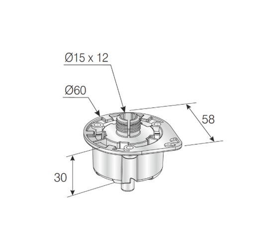 Hector Plinth Top Section with Spreading Dowels