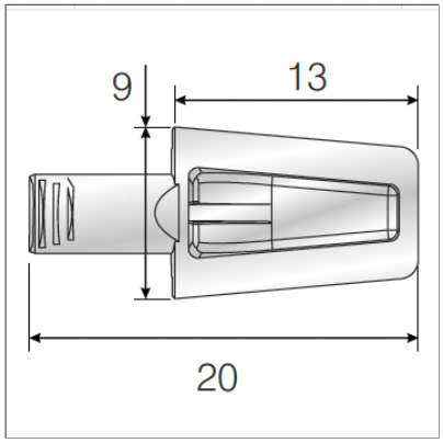 Trend Shelf Support Ø5mm for Wood