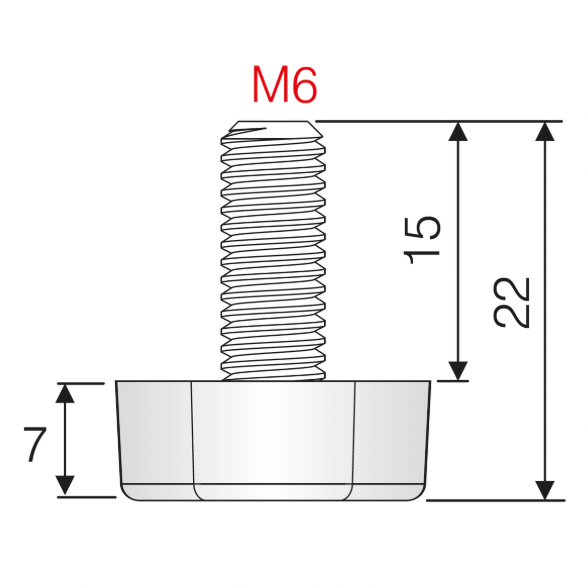 Hexagonal Adjuster Foot