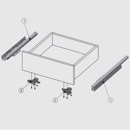 Smart Slide Push-Open Full Extension Soft Close Drawer Lock Fix