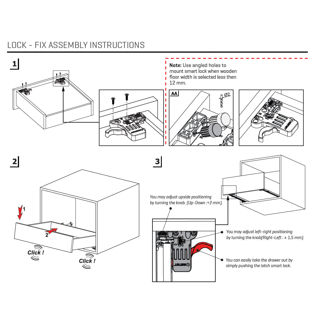 Smart Slide Single Extension Drawer Lock Fix