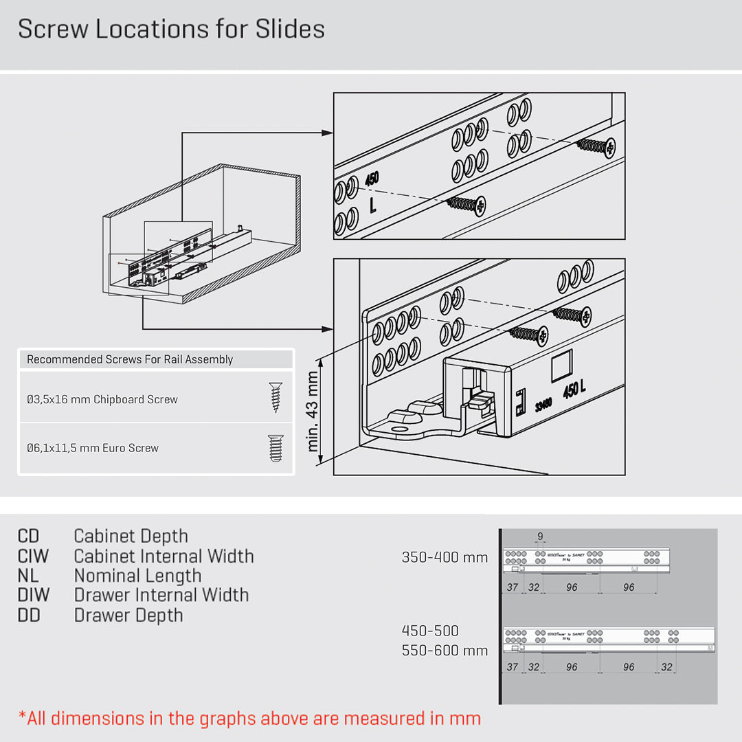 Smart Slide Push-Open Full Extension Soft Close Drawer Lock Fix